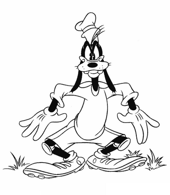 coloriage dingo gardien de but